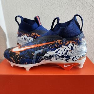 Nike Alpha Menace Elite 3 RW Navy Orange Football Cleats Mens Size 11